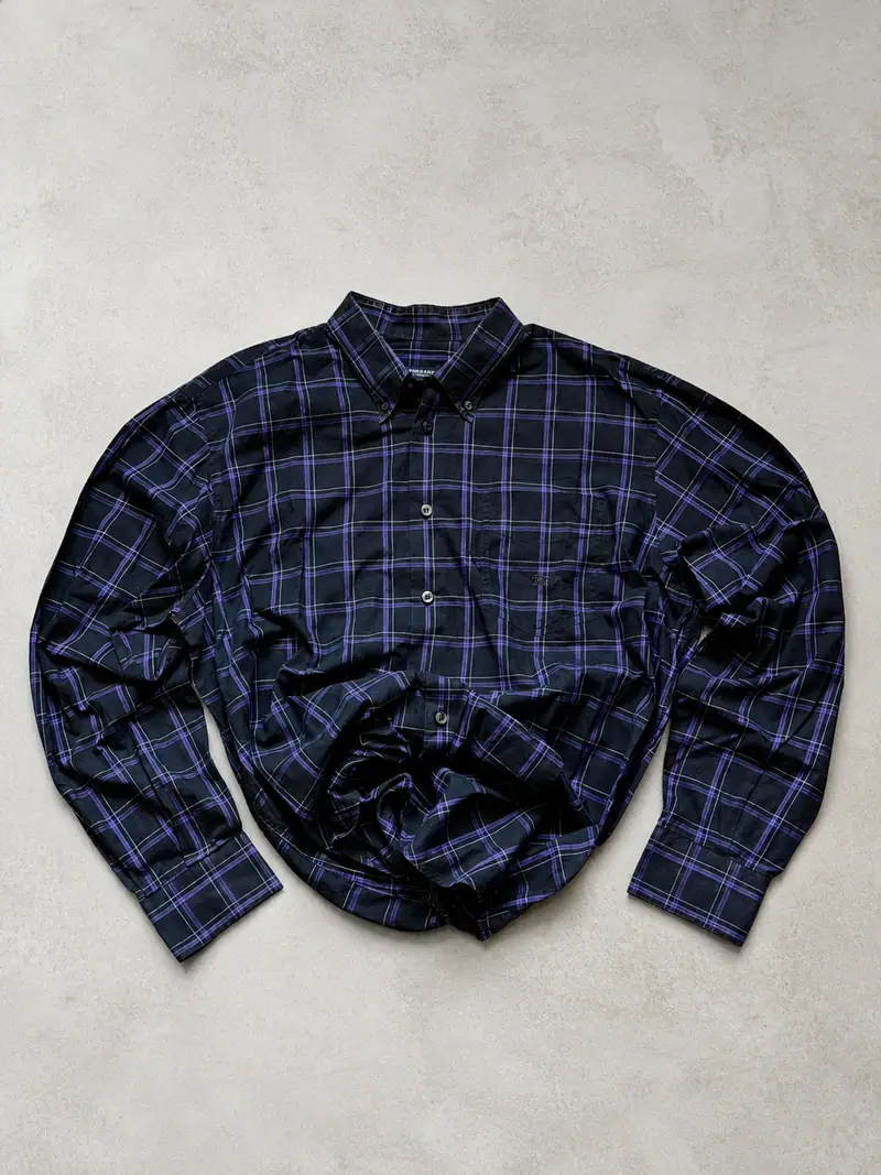 Burberry London — Purple Check Shirt
