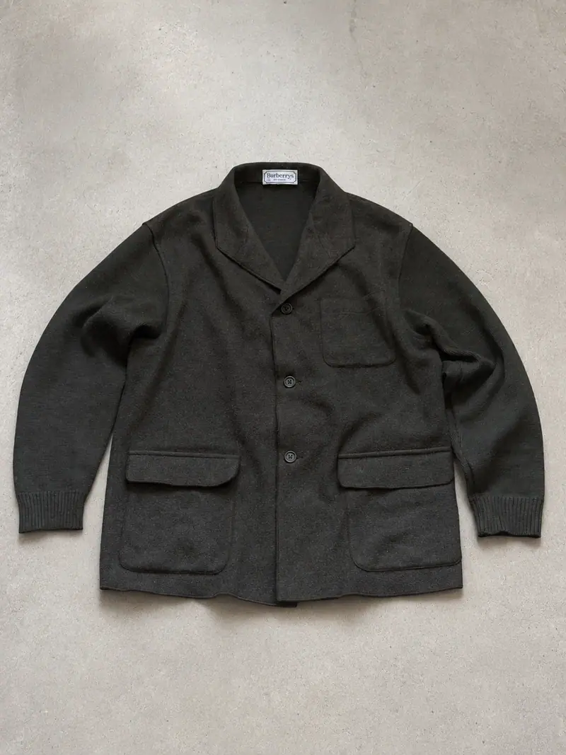 Burberrys of London — Green Knit Jacket